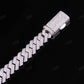 10mm Two Row Curve 925 Sterling Silver Moissanite Chain