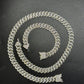 10mm Dior Lock 925 Sterling Silver Moissanite Chain