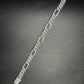 10mm 925 Sterling Silver Moissanite Figro  Chian