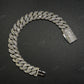 12mm Arc 3row 925 Sterling Silver Moissanite Cuban Chain