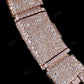 12mm Sterling Silver Moissanite Mosaic Setting Diffrent Lock Chain