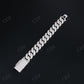 20mm 3 Row Round Sterling Silver Moissanite Cuban Chain