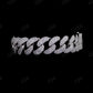 18mm Middle Big Diamond Round Sterling Silver Moissanite Cuban Chain