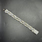 Sterling Silver Moissanite 20mm Flower chain