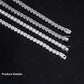 3mm Moissanite Silver Tennis Chain
