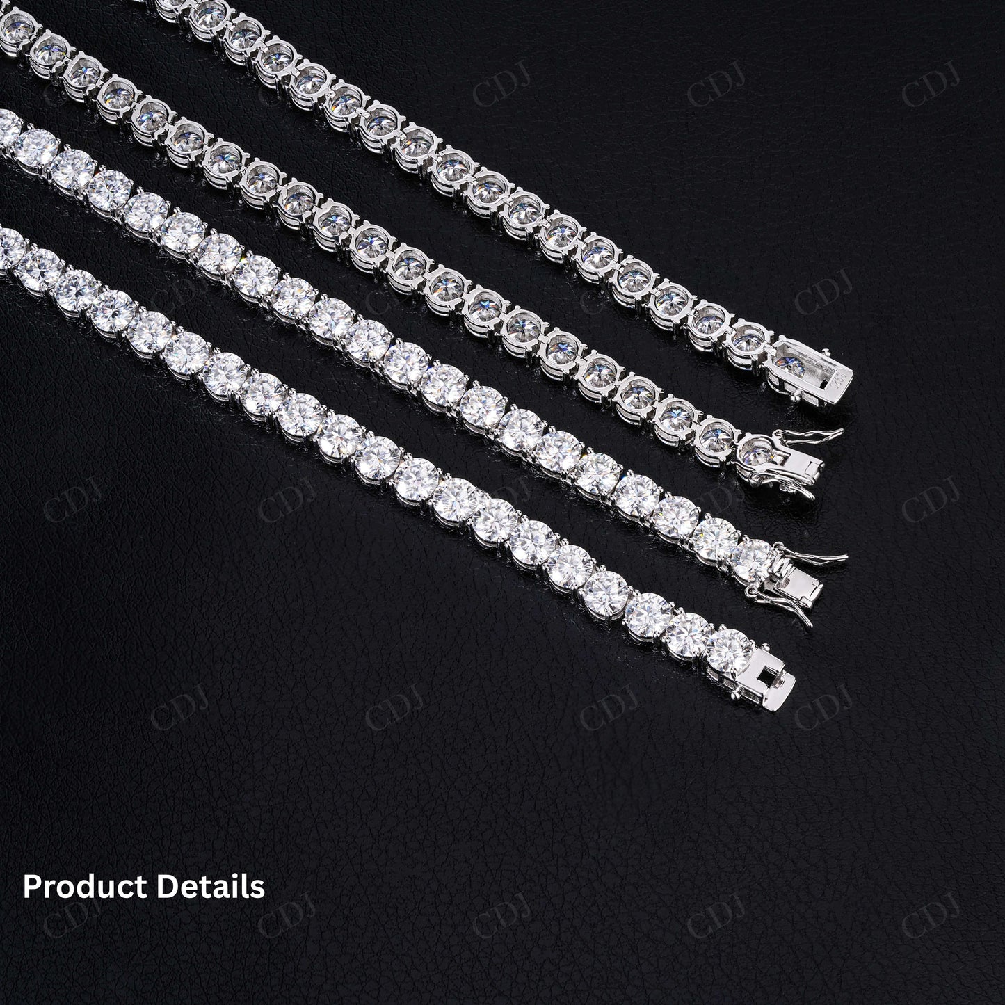 5mm Moissanite Silver Tennis Chain