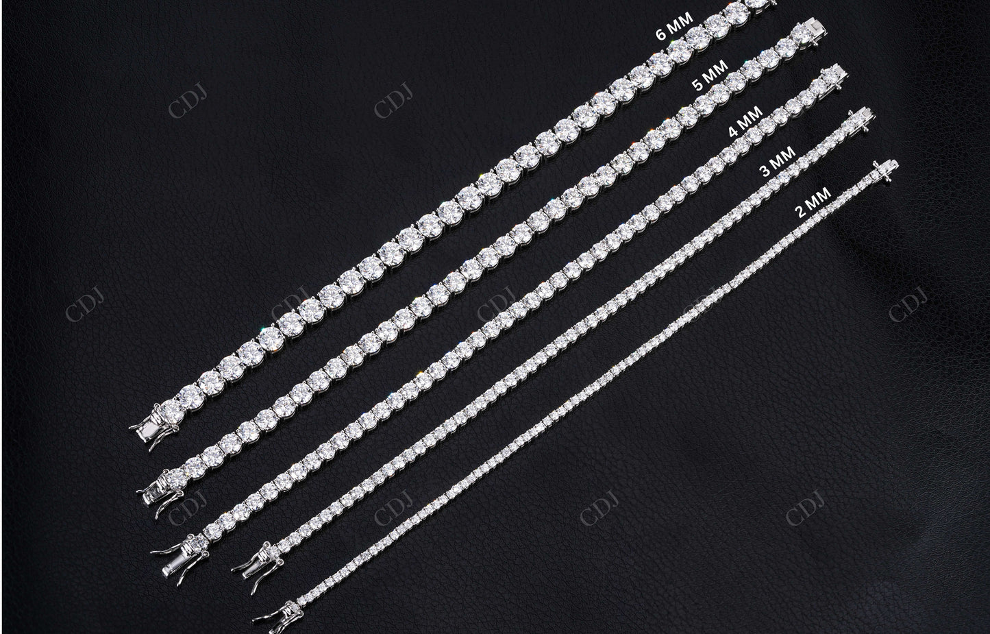 2mm Moissanite Silver Tennis Chain