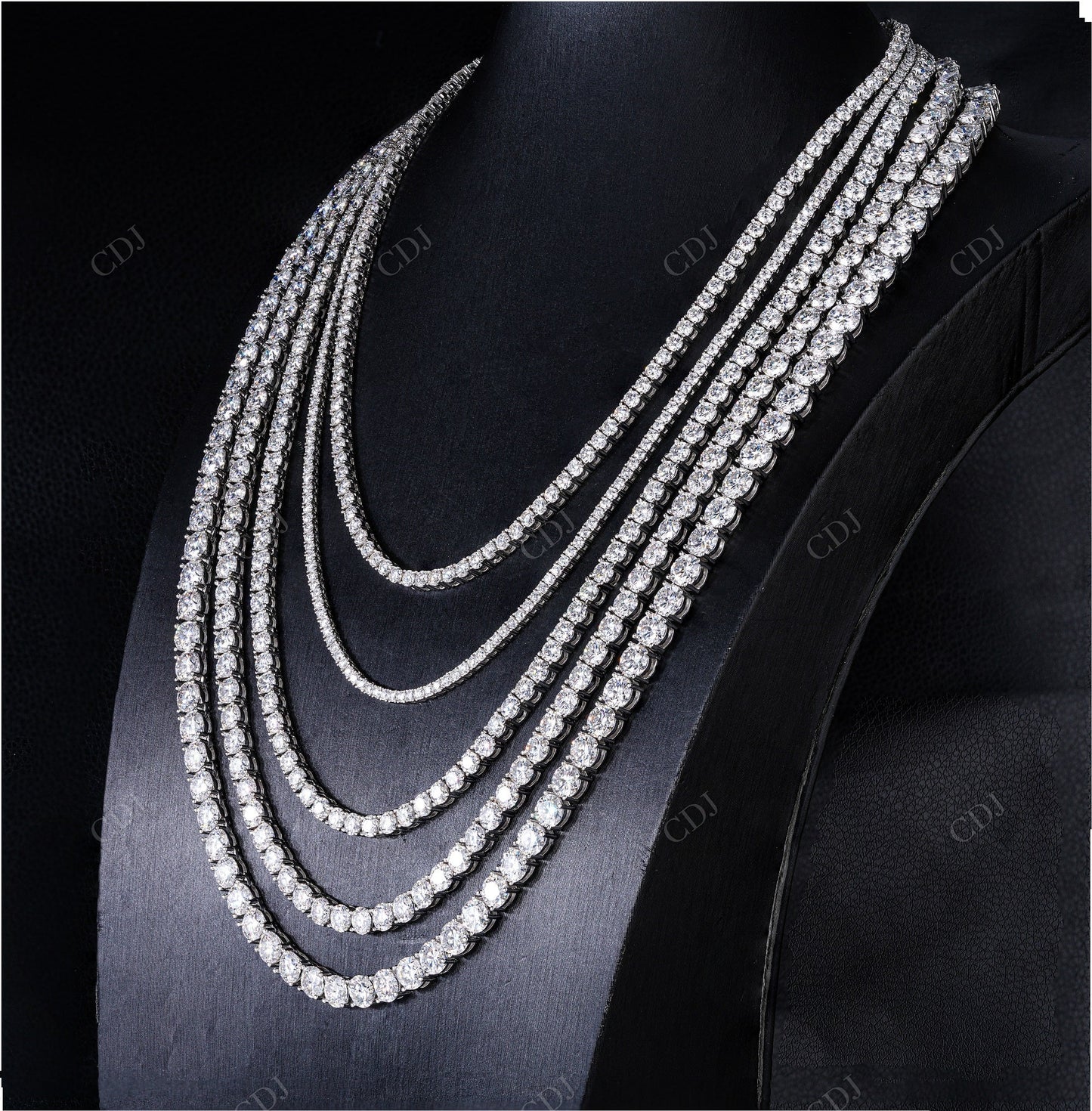 3mm Moissanite Silver Tennis Chain