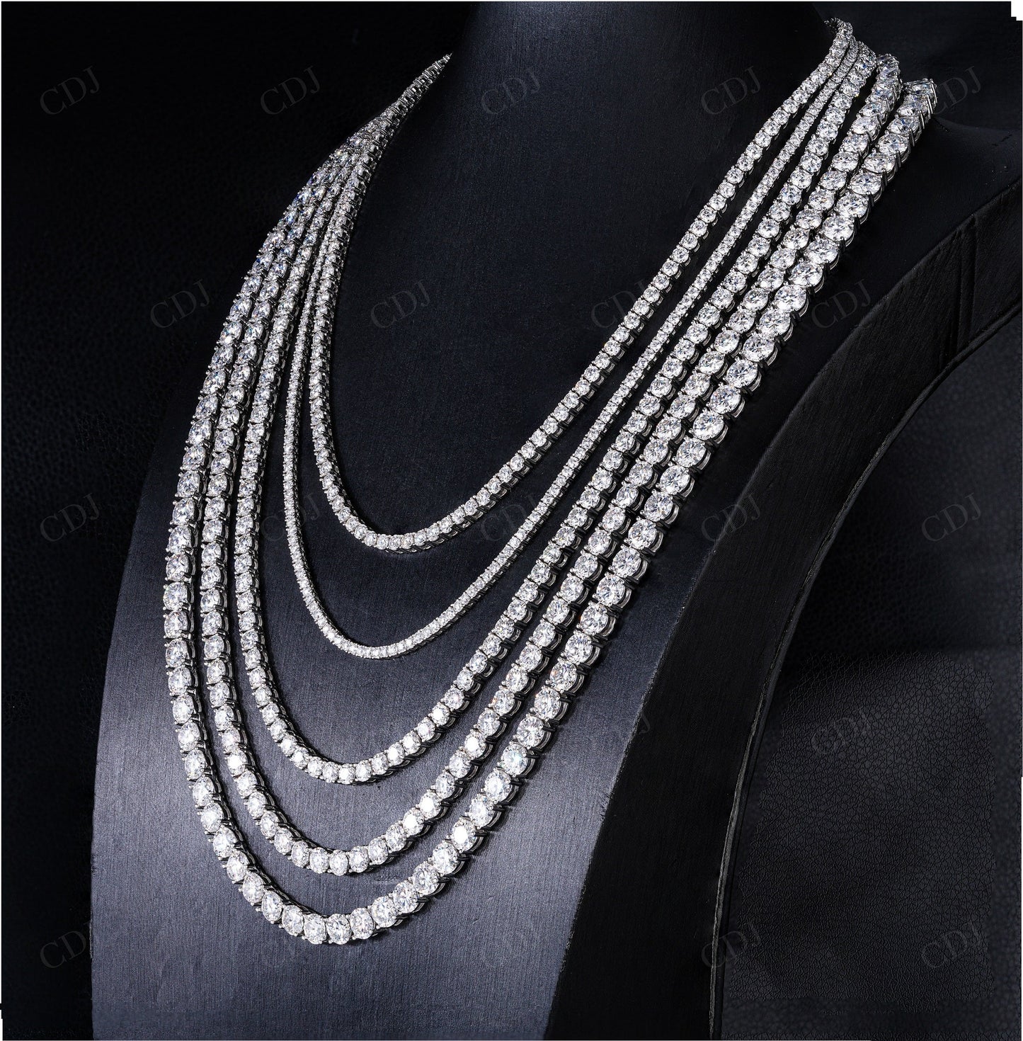 6mm Moissanite Silver Tennis Chain
