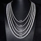 3mm Moissanite Silver Tennis Chain