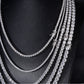 4mm Moissanite Silver Tennis Chain