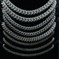 12MM Moissanite 925 Sterling Silver Cuban Link Chain